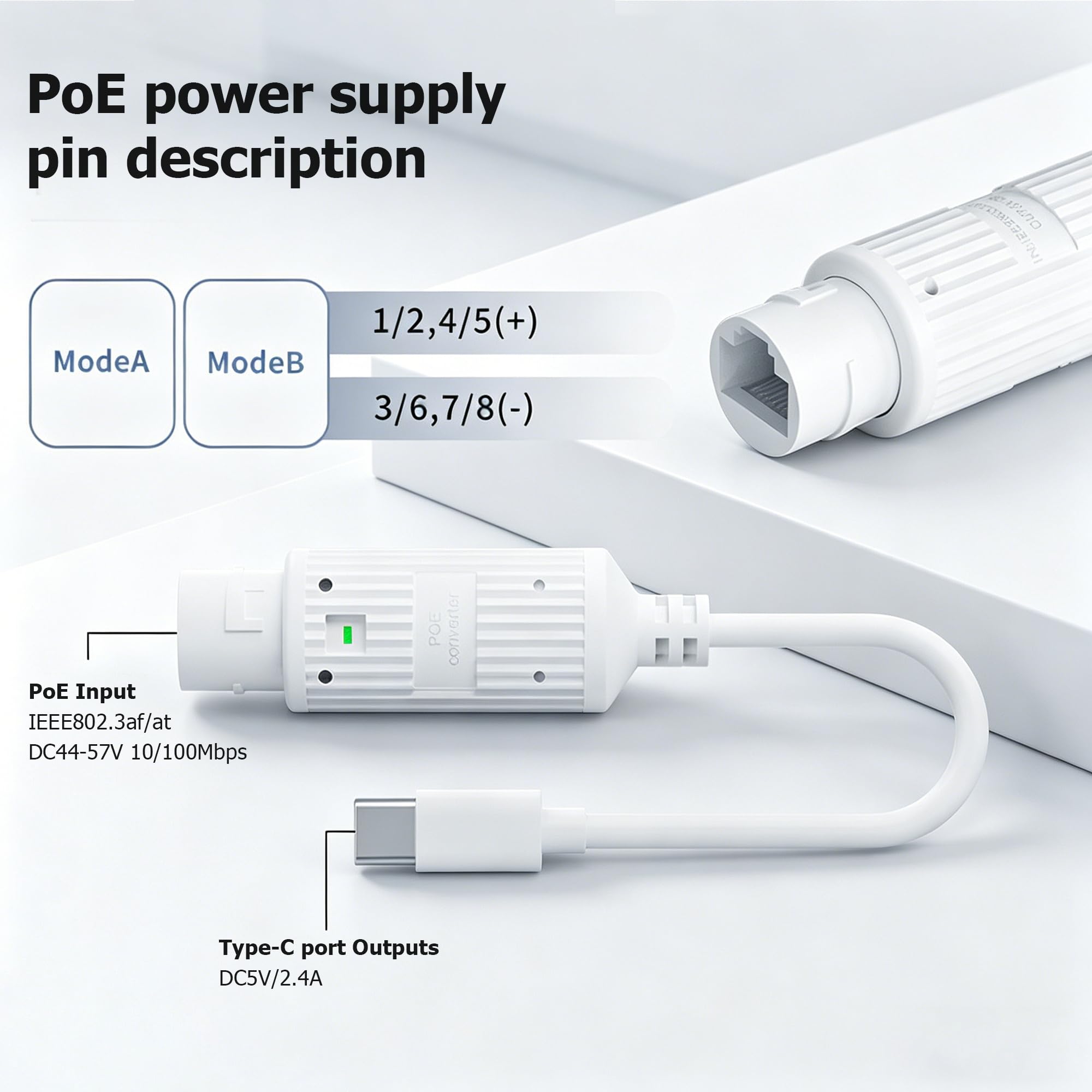 Konwerter zasilania POE na USB – Power Over Ethernet recenzja i cena